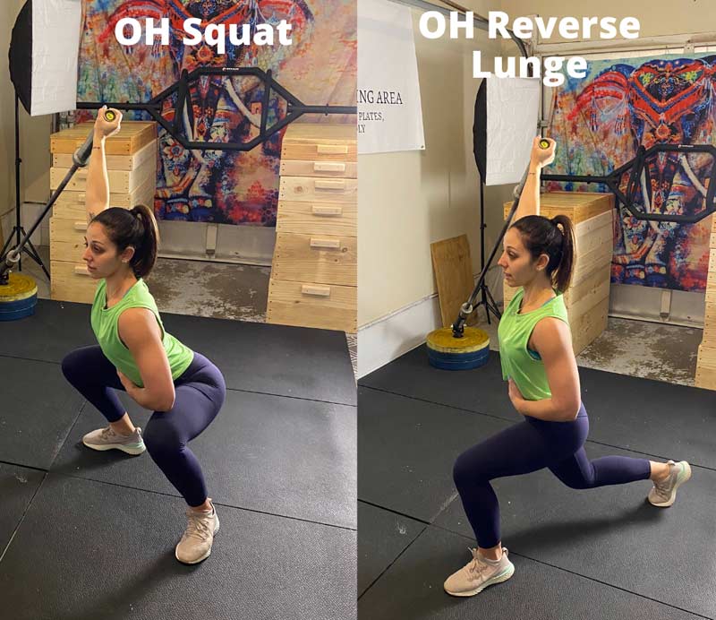 Landmine Squat Lunge