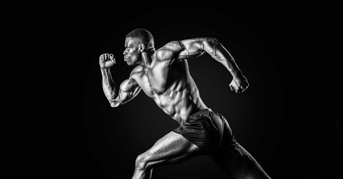 Male Athlete|A man demonstrates different exercises using a squat rack and barbell. The sequence shows various movements such as squats