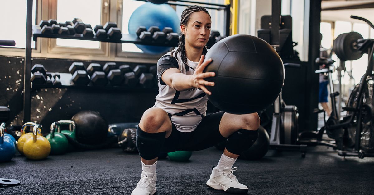 Med Ball Squat|Medicine Ball Rack