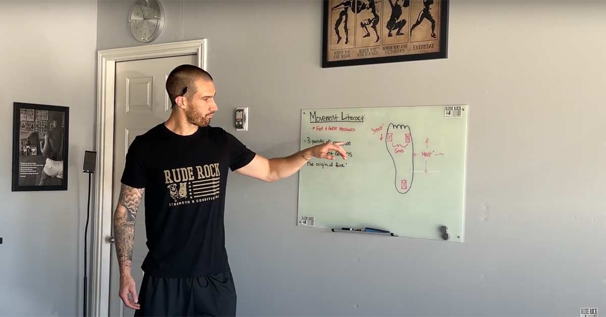 Movement Literacy Whiteboard|A Movement Literacy Framework chart outlines session goals