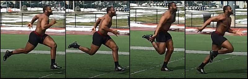 40 Yard Dash Butt Kick