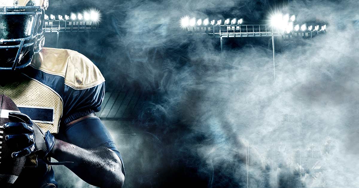 NFL Player with Football