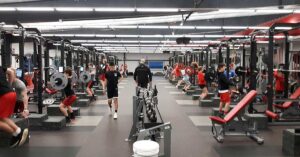North Scott Weight Room|Collage Branding|WR Sightlines|Specialty Equipment|Woodway Treadmills