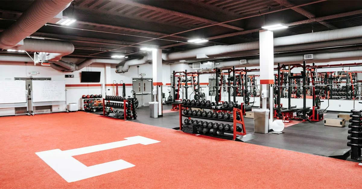 Orange Lutheran Weight Room|Weight Room Layout|Power Racks|Subtle Branding