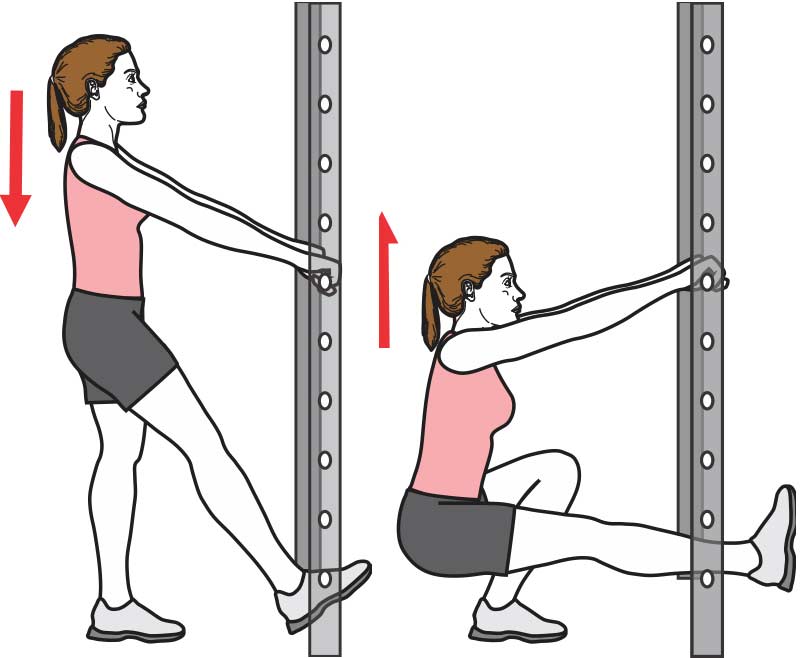 Pistol Squat Assisted
