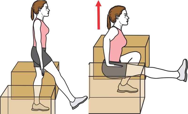 Pistol Squat Between Boxes