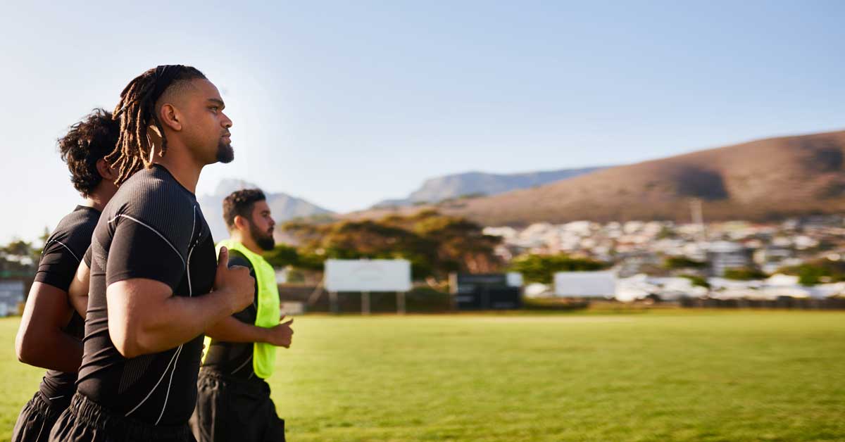 Pregame Warmup|Warmup Chart|Traditional Warm-Up|RAMP Warm-Up|Mental & Sensory Warm-Up|A flowchart titled My Perfect Warm-Up Routine outlines a warm-up protocol beginning with focus sessions