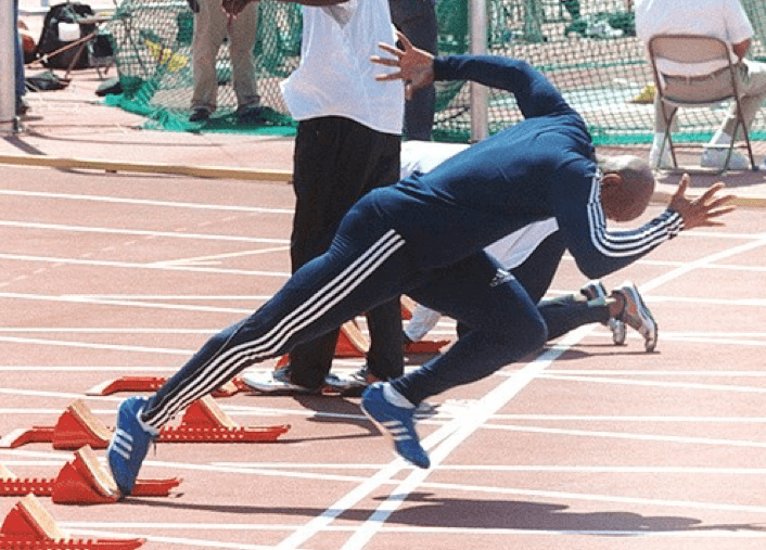 Maurice Green warmup