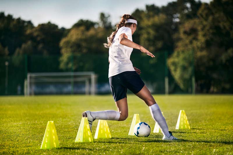 Soccer Cone Dribbling