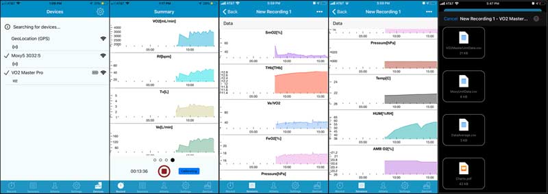 VO2 Mater App UI