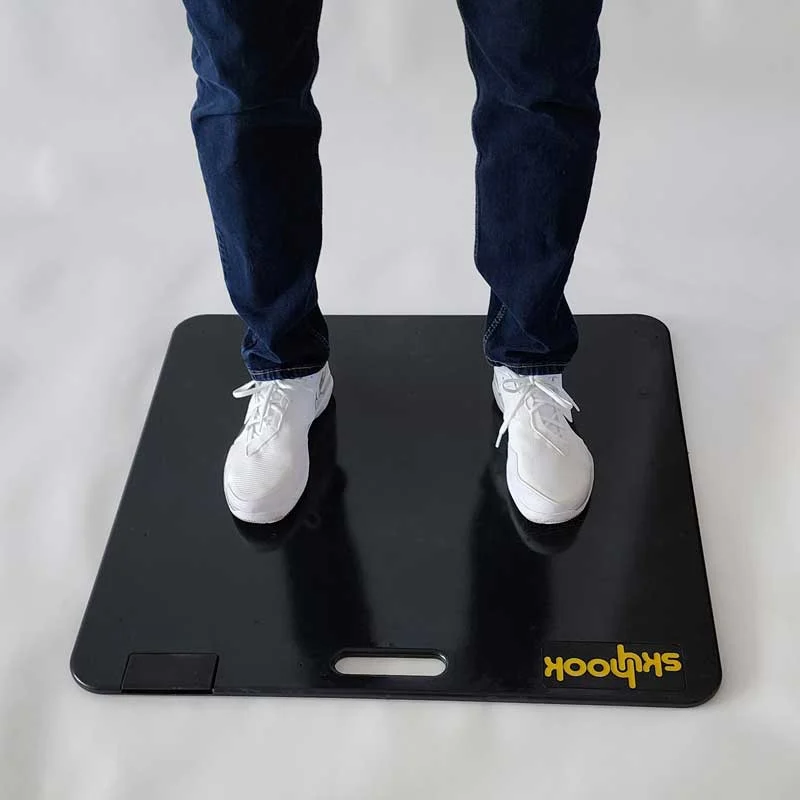 Standing on Skyhook Mat