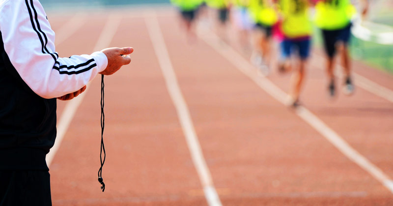 Track Coach with Stopwatch|100 meter track|Image 2: Data from the MySprint app. At a minimum