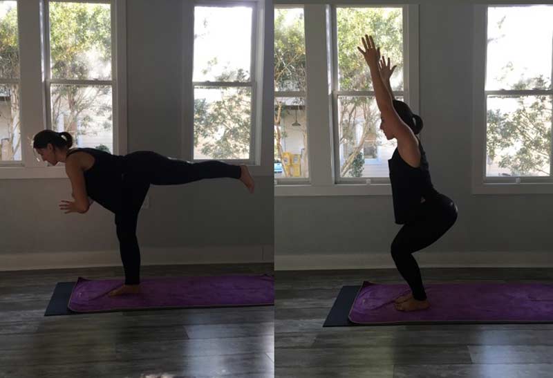Warrior 3 Chair Pose