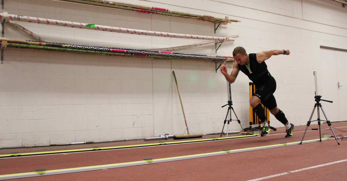 Wearable-Resistance-Sprinter|Rotational Inertia|Rotational Inertia Orientation|Rotational Diagonal|Rotational Inertia|Image showing two physical exercises related to kinetic energy calculations. The first depicts a person with weights and calculates KE as 17.4 kg·m/s. The second shows a person running