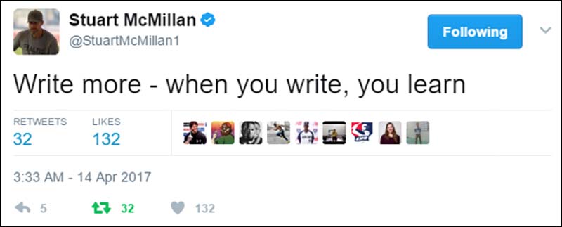 Coaches need to write more
