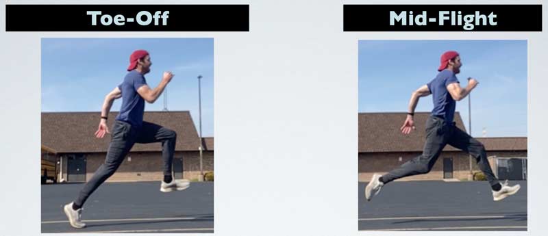 Toe Off Mid Flight