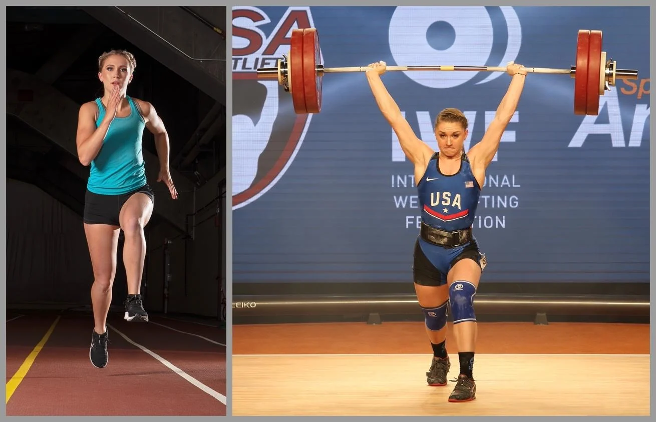 A collage of women lifting weights AI-generated content may be incorrect.