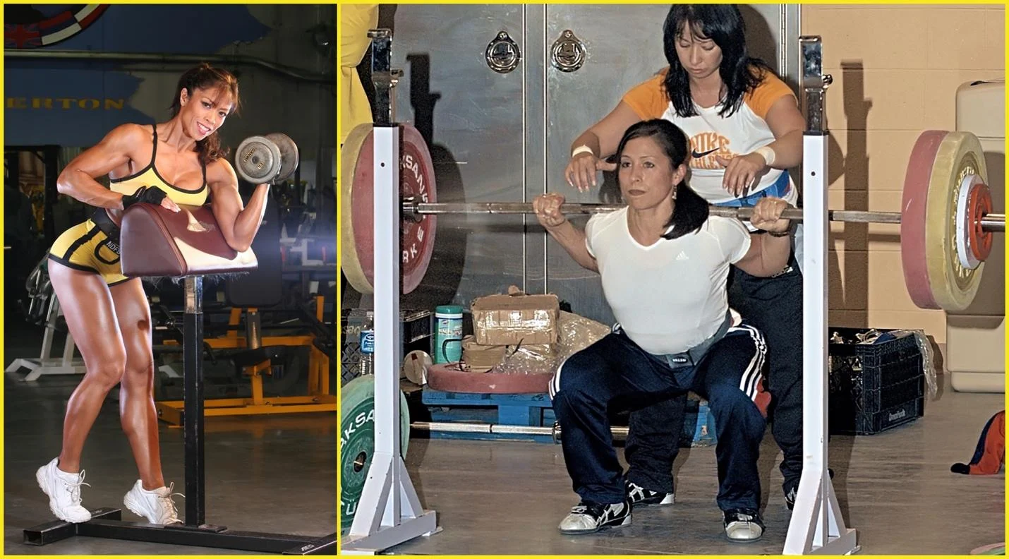 A person lifting weights in a gym Description automatically generated