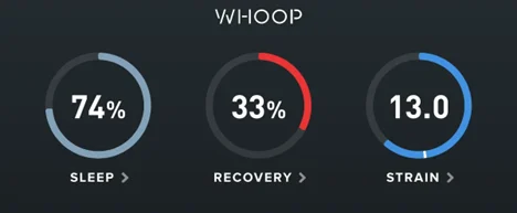 Whoop Sleep Recovery Strain